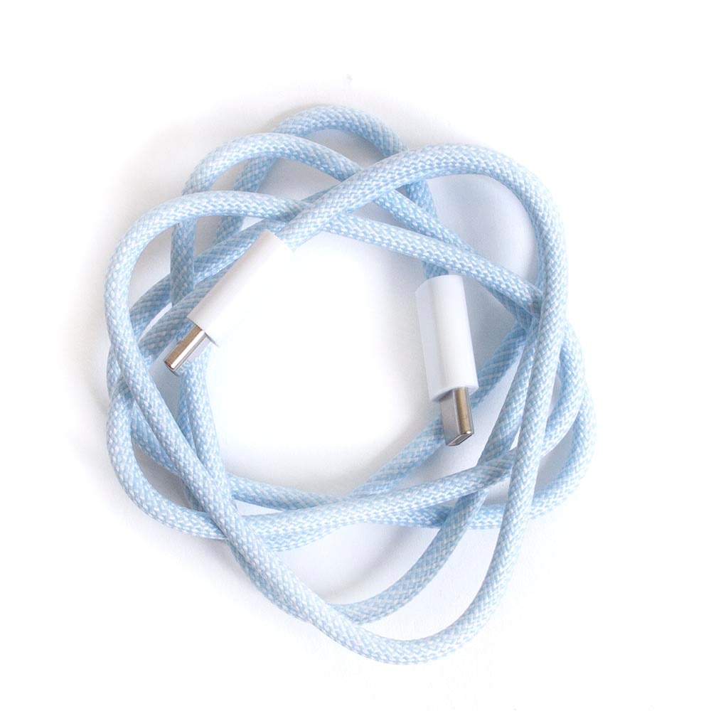 Blue, Power Cable, Tech, SMASH, 3', USB-C to USB-C, Braided, Charge Cable, 733057